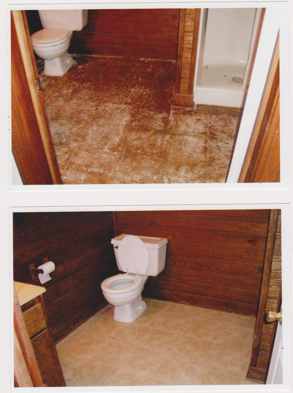 Before and After of Tile and Grout